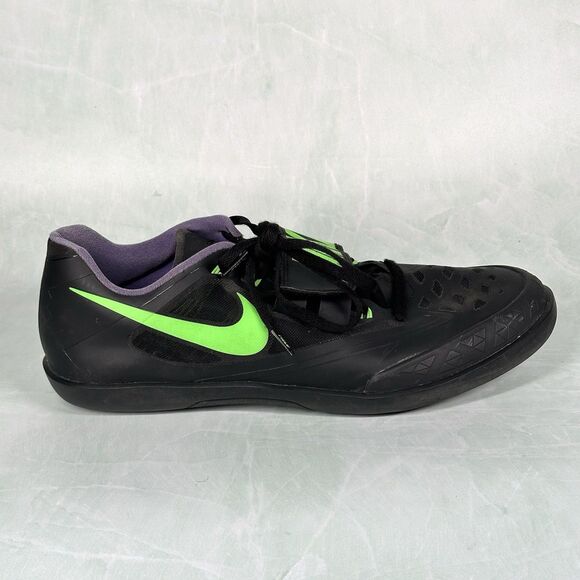Nike Shoes Zoom SD Anthracite Fierce Green Track and Field 685135-035 Men's 13 - Picture 9 of 14